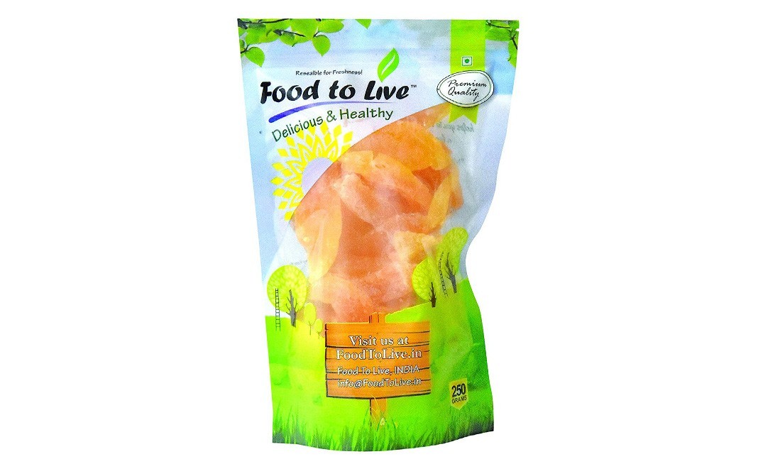 Food to Live Dried Cantaloupe Slice    Pack  250 grams